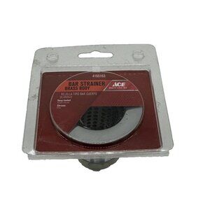 ACE BAR STRAINER Brass Body  4165163  Chrome